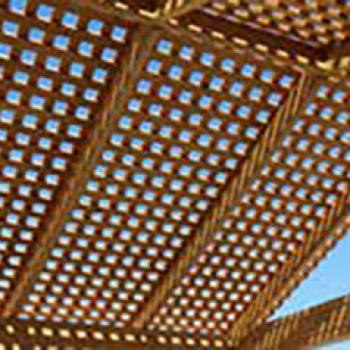 lattice roof for pergola or pavilion