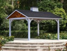 12'x14' Vinyl Peak roof pavilion with Optional Cupola